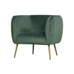 Scout Fauteuil Velvet Groen