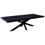 Eettafel Carleon Spider 220 II Zwart Mangohout