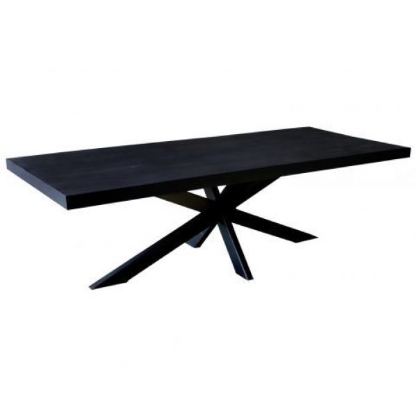Eettafel Carleon Spider 220 II Zwart Mangohout