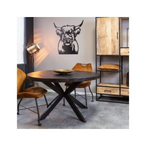 Eetkamertafel Denver Black Rond 120