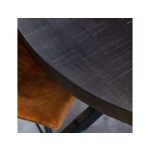 Eetkamertafel Denver Black Rond 130