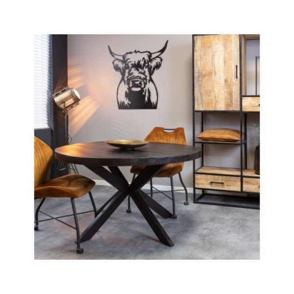 Eetkamertafel Denver Black Rond 140