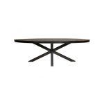 Eetkamertafel Denver Black Ovaal 240