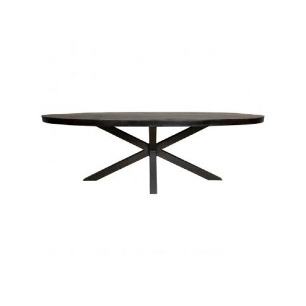 Eetkamertafel Denver Black Ovaal 240