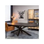 Eetkamertafel Denver Black Ovaal 240