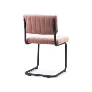 By-Boo Eetkamerstoel Operator Roze Velvet