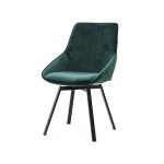 By-Boo Eetkamerstoel Beau Groen Velvet