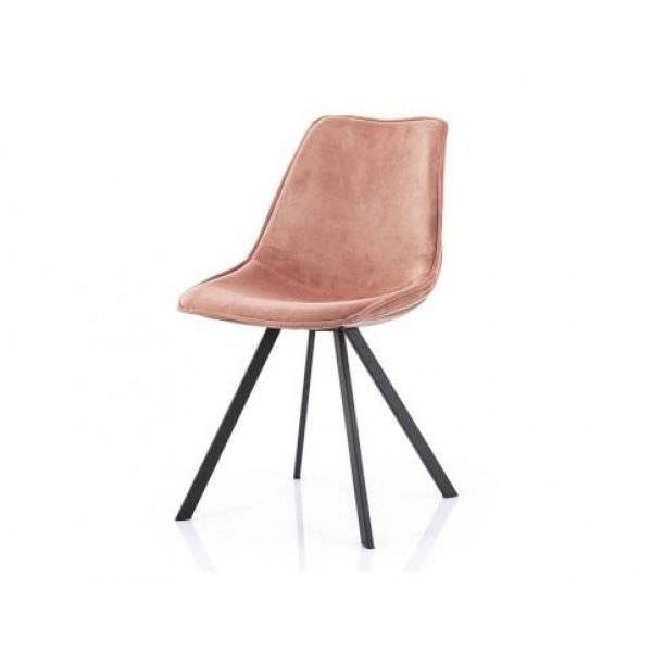 By-Boo Eetkamerstoel Belle Velvet Roze