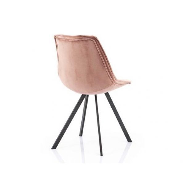 By-Boo Eetkamerstoel Belle Velvet Roze
