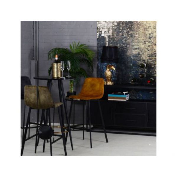 Barkruk Barfly Velvet Groen