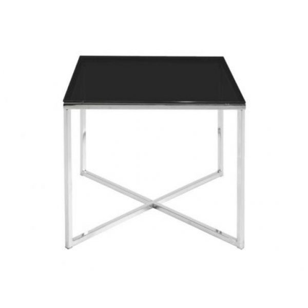 Bijzettafel Square Cross Zwart