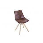 Vintage Design Eetkamerstoel Brit Bruin