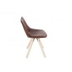 Vintage Design Eetkamerstoel Brit Bruin