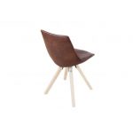 Vintage Design Eetkamerstoel Brit Bruin