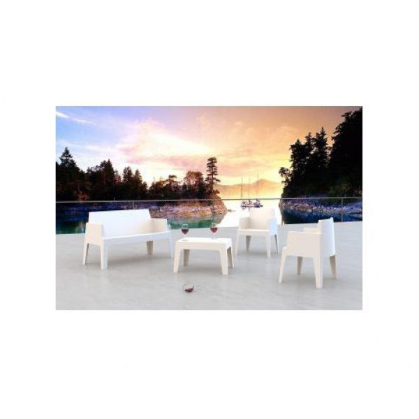 Design Tuintafel Box Rood