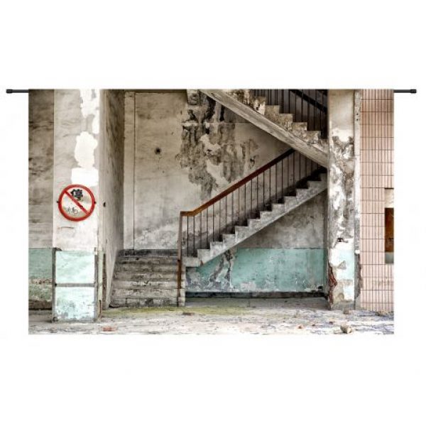 Urban Cotton Wandkleed Concrete Stairs Large