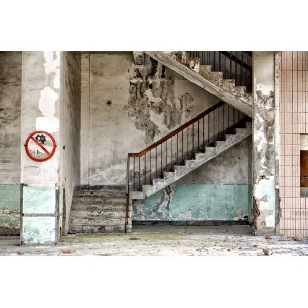 Urban Cotton Wandkleed Concrete Stairs Large
