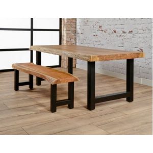 Eetkamerbank Boomstam Acacia 160