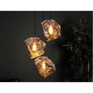 Hanglamp 3L Rock Chromed Getrapt