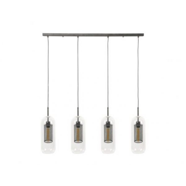 Hanglamp Mesh Cilinder Glas