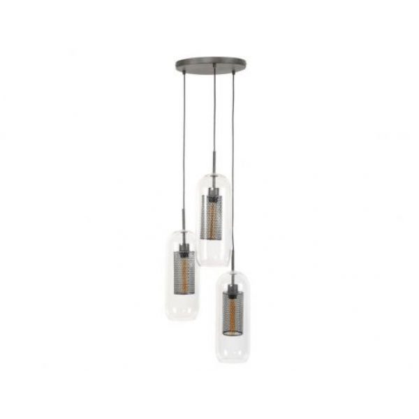 Hanglamp 3L Cilinder Glas