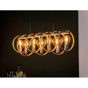 Hanglamp 7L circular / Oud zilver