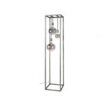Vloerlamp pilar XL frame vierkante buis / Oud zilver