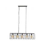 Hanglamp 5L spiraal 28 cilinder / Charcoal