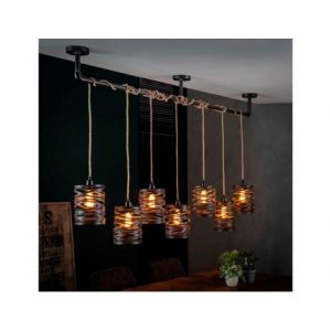 Hanglamp 7L twist wikkel XL / Slate grey