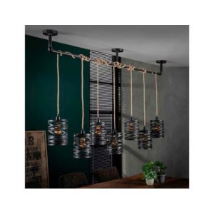 Hanglamp 7L twist wikkel XL / Slate grey