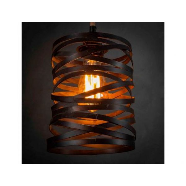 Hanglamp 7L twist wikkel XL / Slate grey