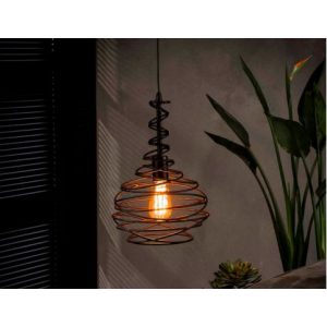 Hanglamp 1x 25 kegel spinn / Zwart