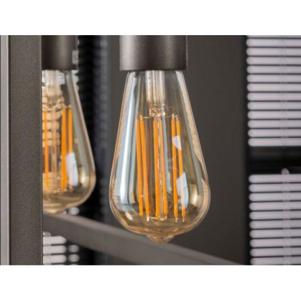 Lichtbron LED filament druppel - E27 6W 2100K 450lm dimbaar / Amberkleurig glas