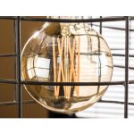 Lichtbron LED filament bol 9,5 - E27 6W dimbaar / Amberkleurig glas