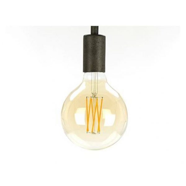 Lichtbron LED filament bol 12,5 - E27 6W dimbaar / Amberkleurig glas