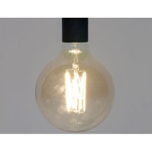 Lichtbron LED filament bol 12,5 - E27 6W dimbaar / Amberkleurig glas