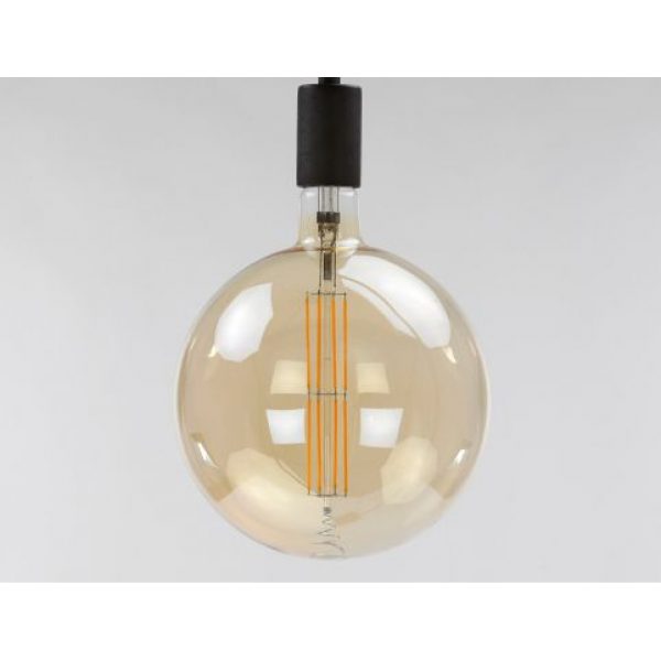 Lichtbron LED filament bol 20,0 - E27 8W / Amberkleurig glas