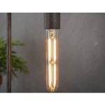Lichtbron LED filament buis 18,5 cm - E27 4W 2100K 280lm dimbaar / Amberkleurig glas