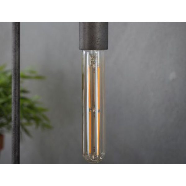 Lichtbron LED filament buis 18,5 cm - E27 4W 2100K 280lm dimbaar / Amberkleurig glas