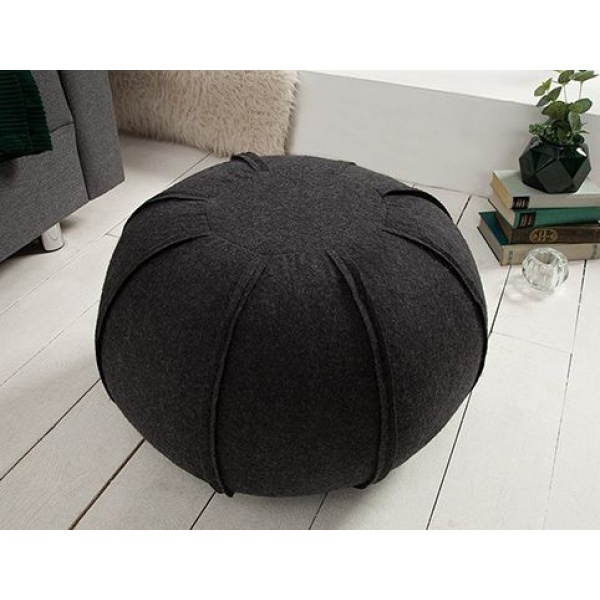 Poef Felt Antraciet 50 cm