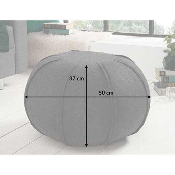 Poef Felt Antraciet 50 cm