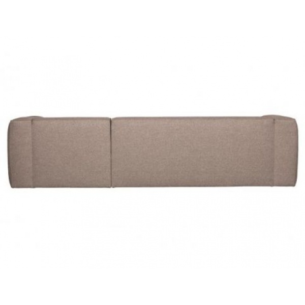 Bean Hoekbank Rechts Incl. Kussens Taupe Gemeleerd