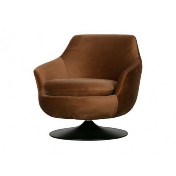 Jada Draaifauteuil Fluweel Bruin