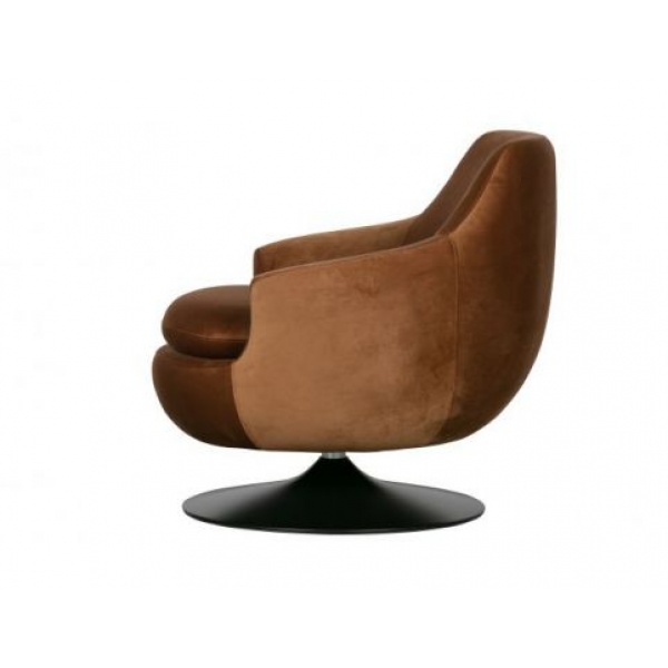 Jada Draaifauteuil Fluweel Bruin