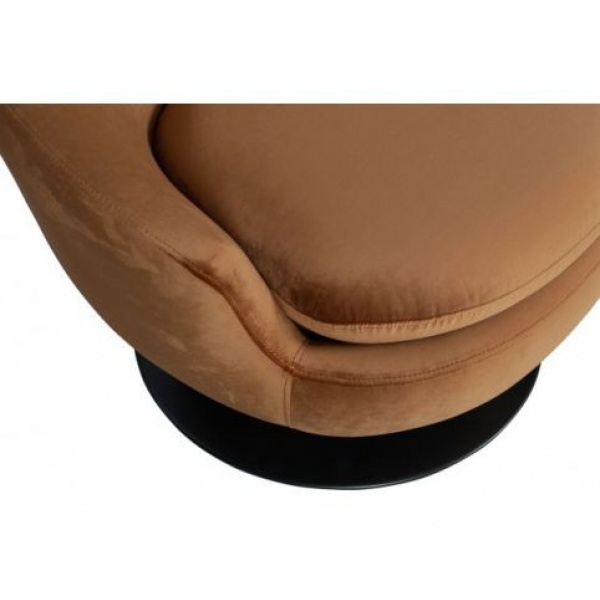 Jada Draaifauteuil Fluweel Bruin
