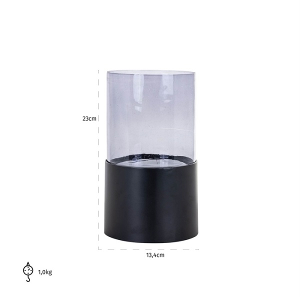 Windlicht Arvin klein (Black)