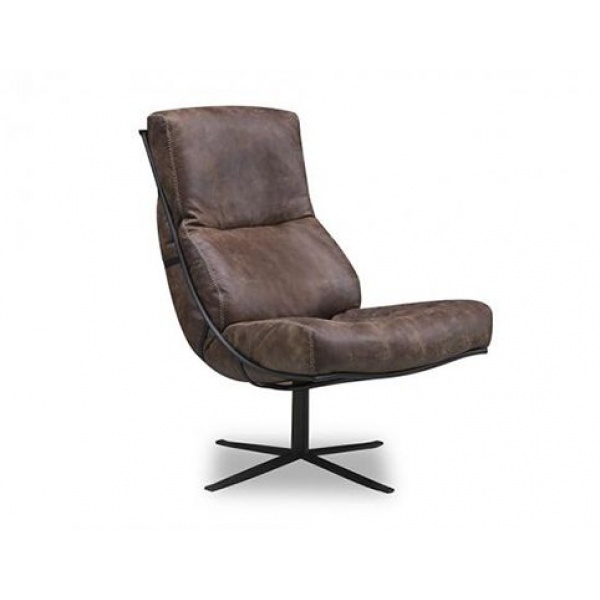 Fauteuil Quinten Africa Leder Tabac