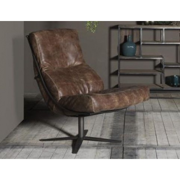 Fauteuil Quinten Africa Leder Tabac