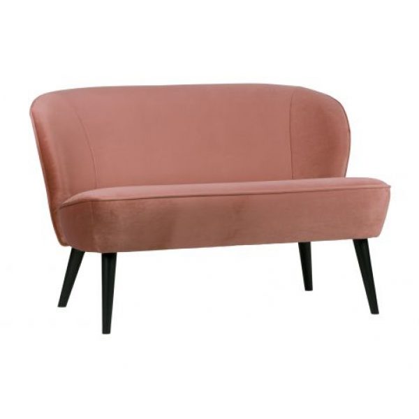 Sara Bankje Fluweel Oud Roze