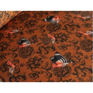 Sara Bankje Fluweel Fenix Print
